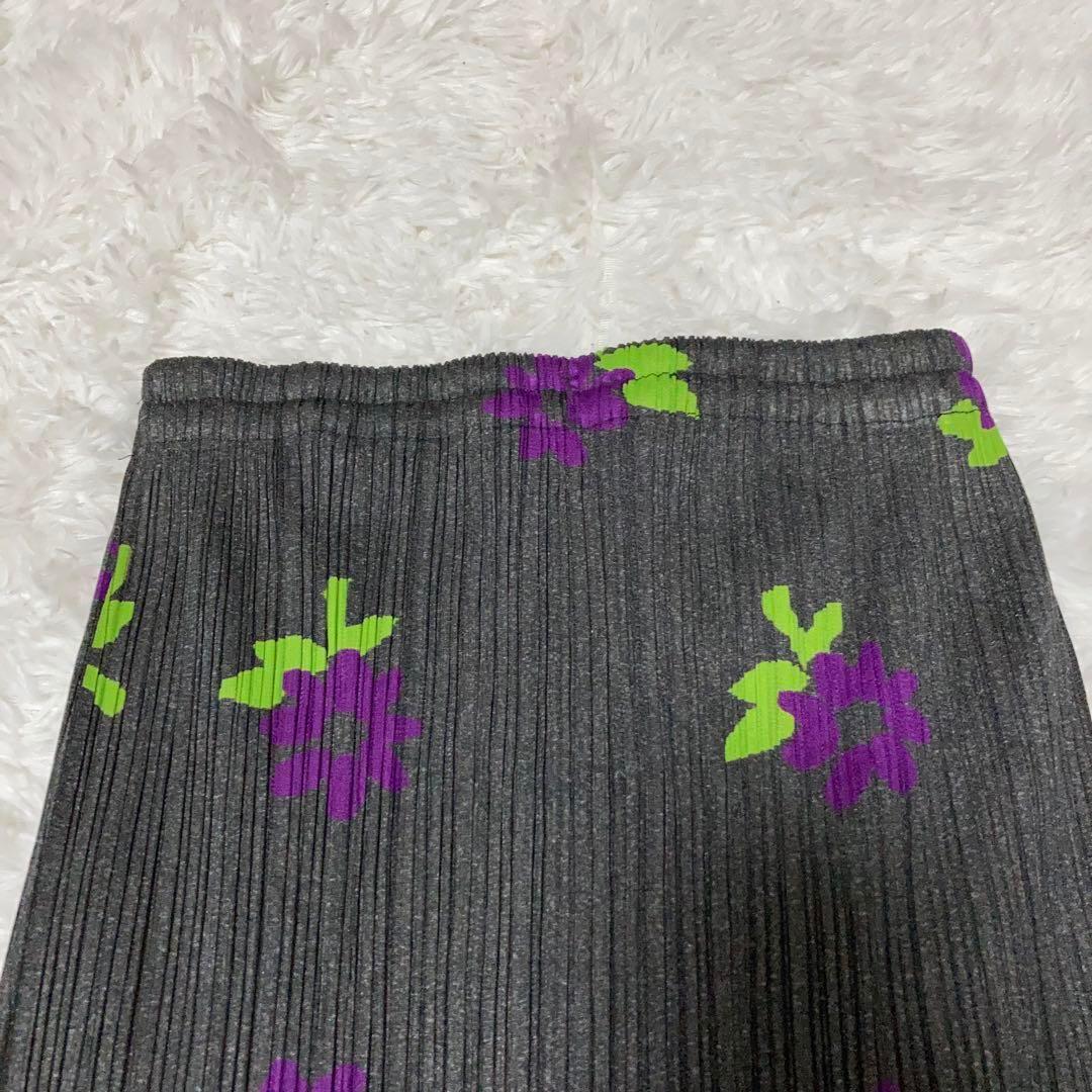 【美品】PLEATS PLEASE スカート 花柄 総柄 マキシ丈 変形 台形.