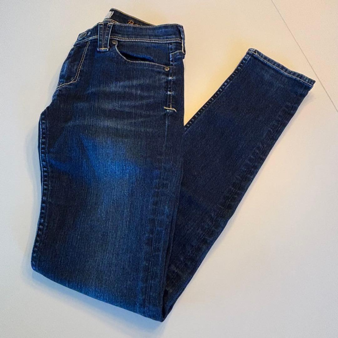 美品☆YANUK ヤヌーク デニム　パトリシア　裏起毛　スリム　ブルー　送料無料