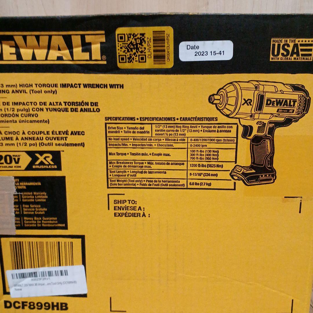 De WALT（デウォルト） 20V MAX XR Impact（インパクト）