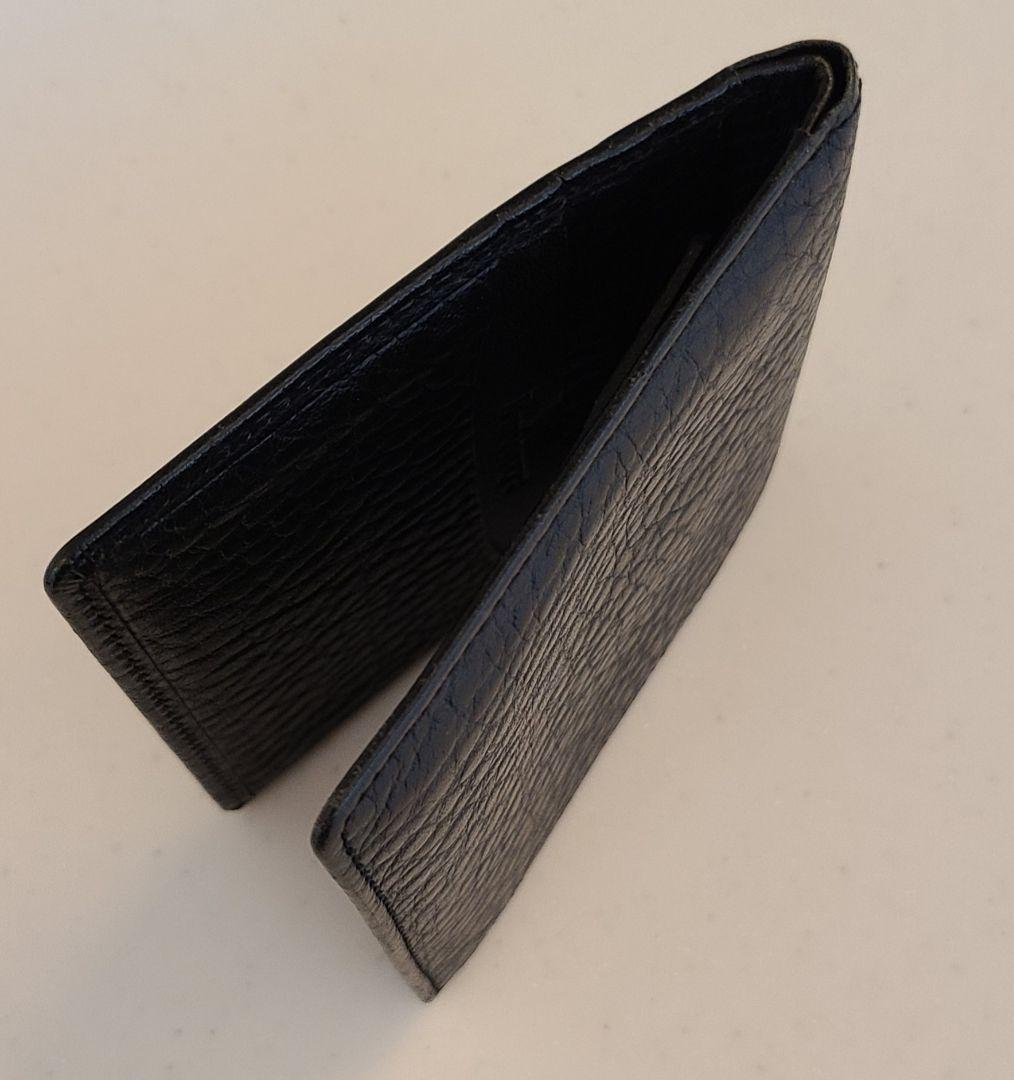 BURBERRY　バーバリー　折り財布　メンズ　牛革　ブラック