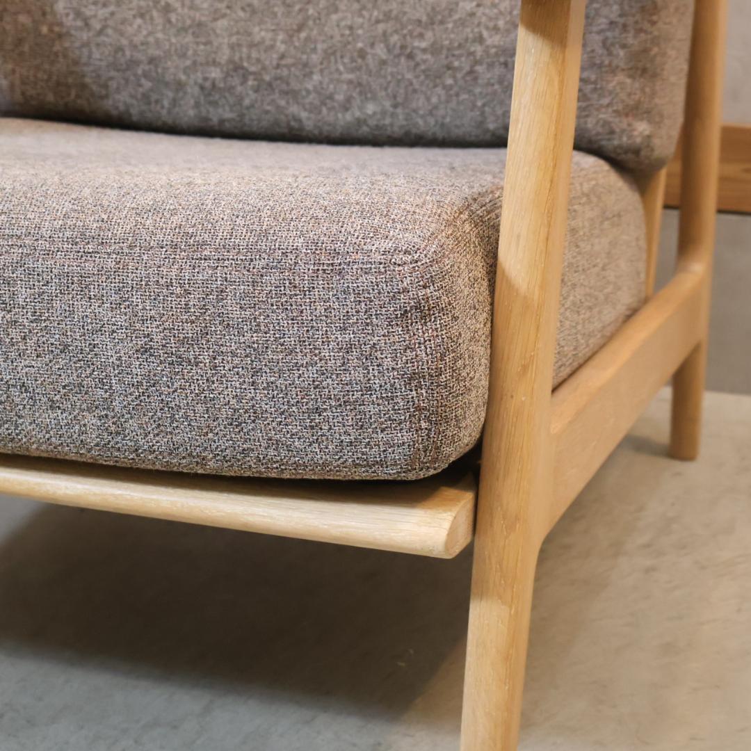 SHIGIYAMA シギヤマ クロスタイム オーク材 1人掛けソファ シングル