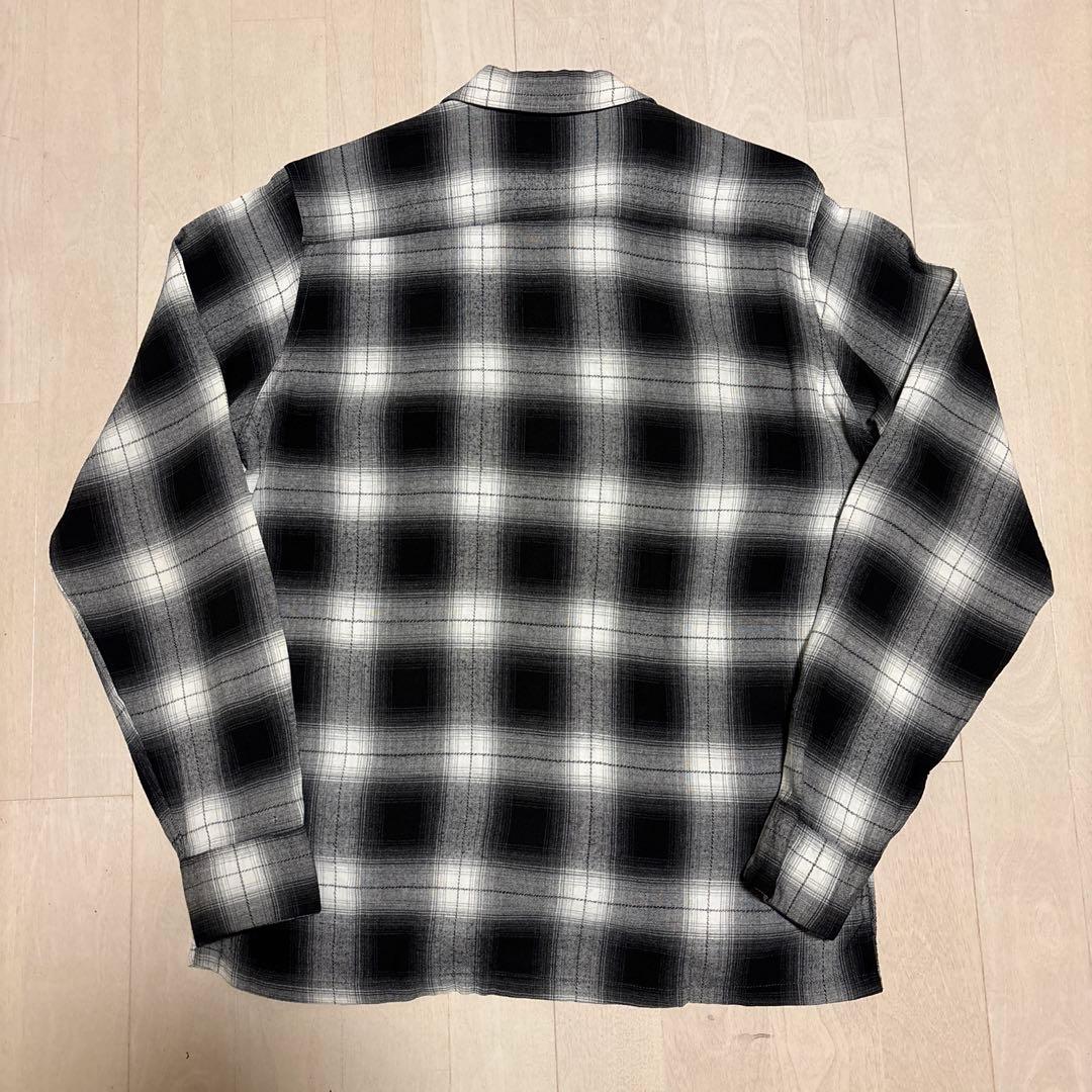 60s TOWNCRAFT オンブレチェック　白黒　レーヨン　タウンクラフト