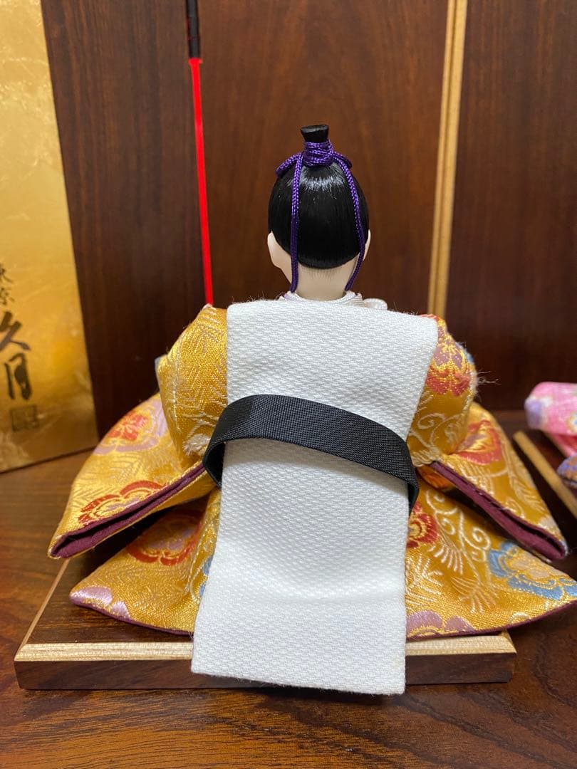 東京久月　雛人形　親王飾り収納セット・サイズ間口約４５×奥行約３０×高さ約４２㎝