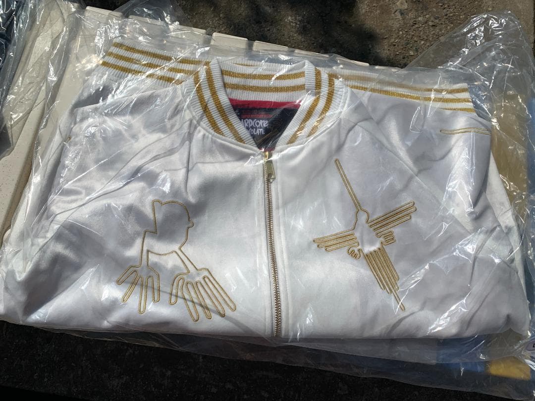 【M900】ナスカジャン2024 別珍（アルフレッド・ホワイト）サイズＬ