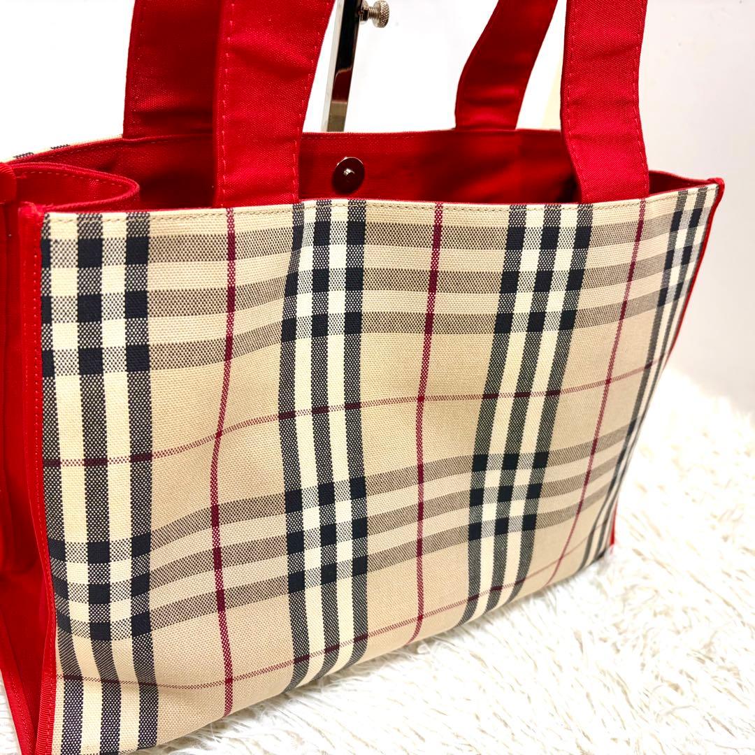 ✨美品✨BURBERRY LONDON バーバリーロンドンキャンバストートバッグ