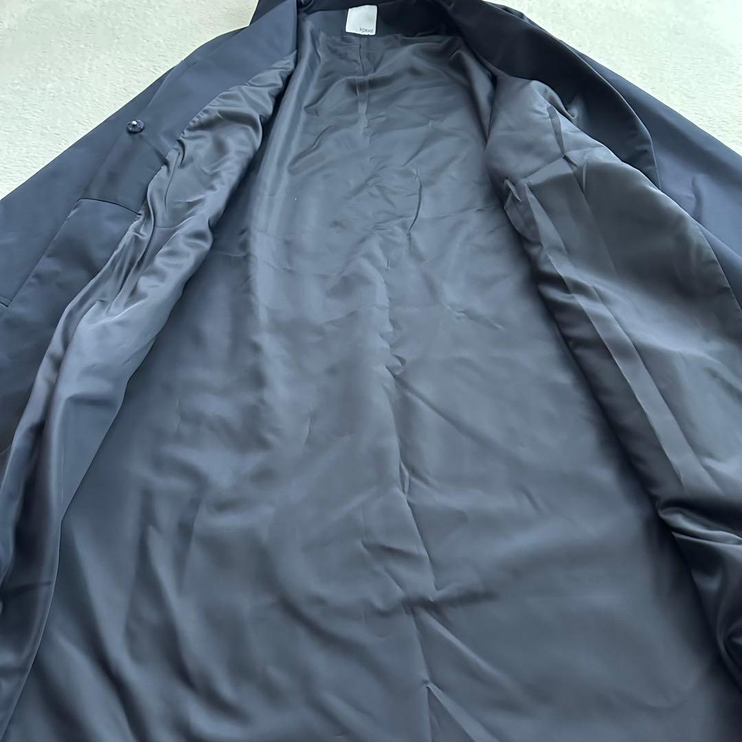 美品　FORME フォルム　東原亜希 金子綾 ショールカラーコート（ネイビー）