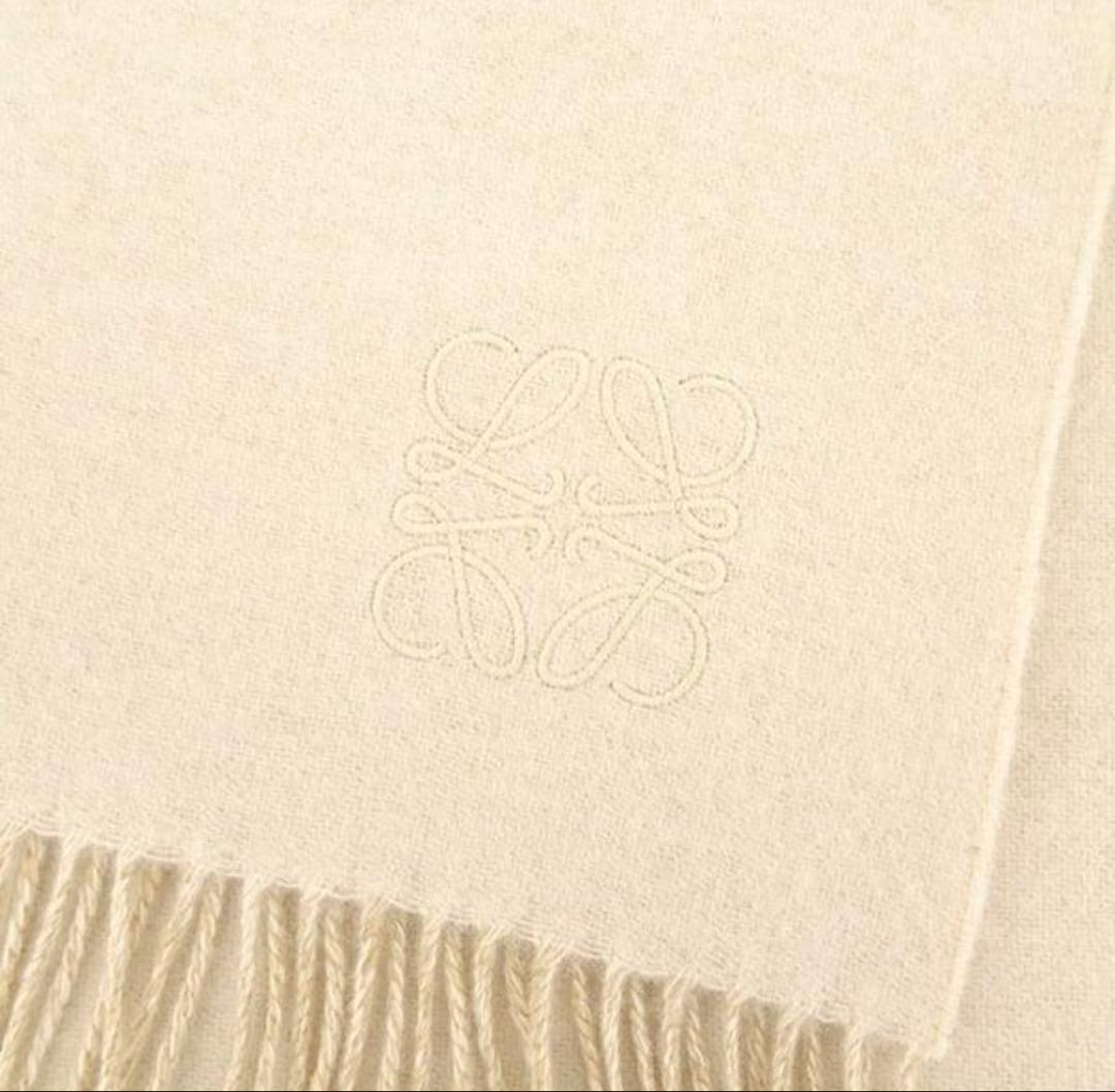 LOEWE ロエベ バイカラースカーフ(ウール＆カシミア)