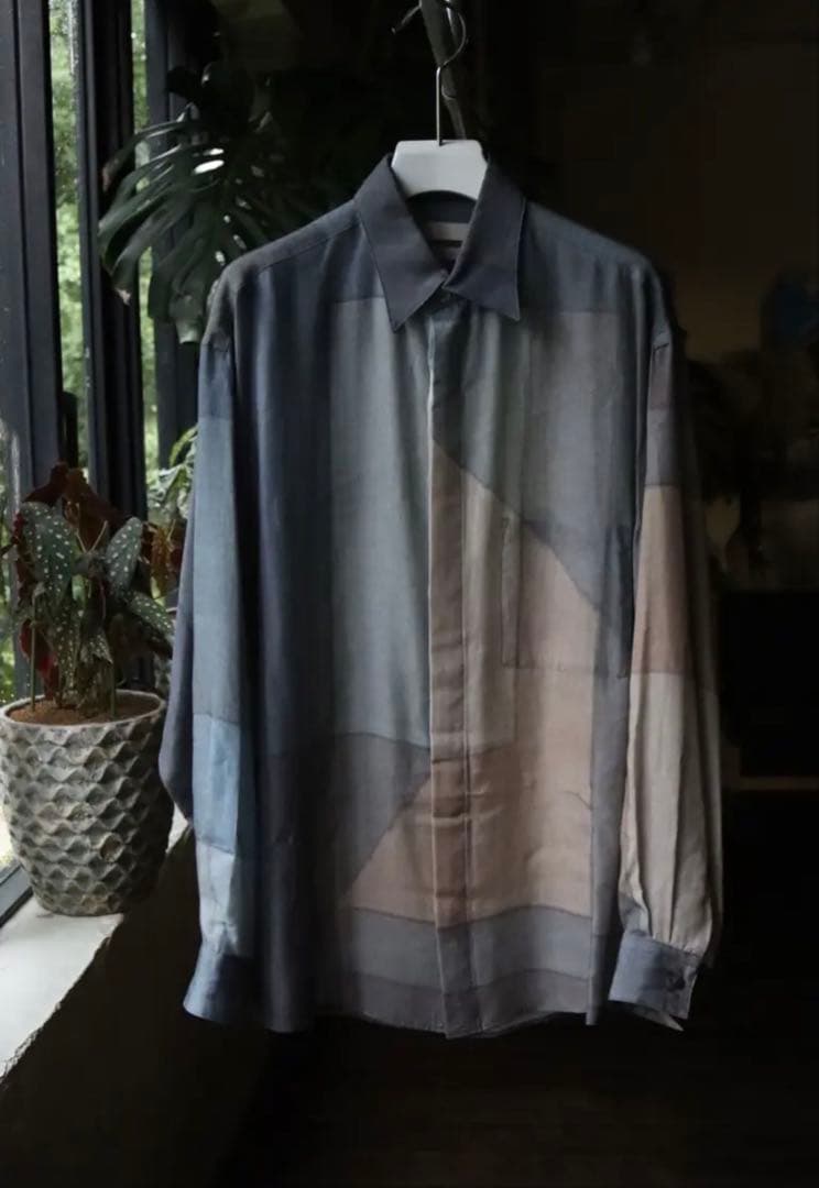 ☆YOKE☆ヨークPRINTED REGULAR COLLAR SHIRT