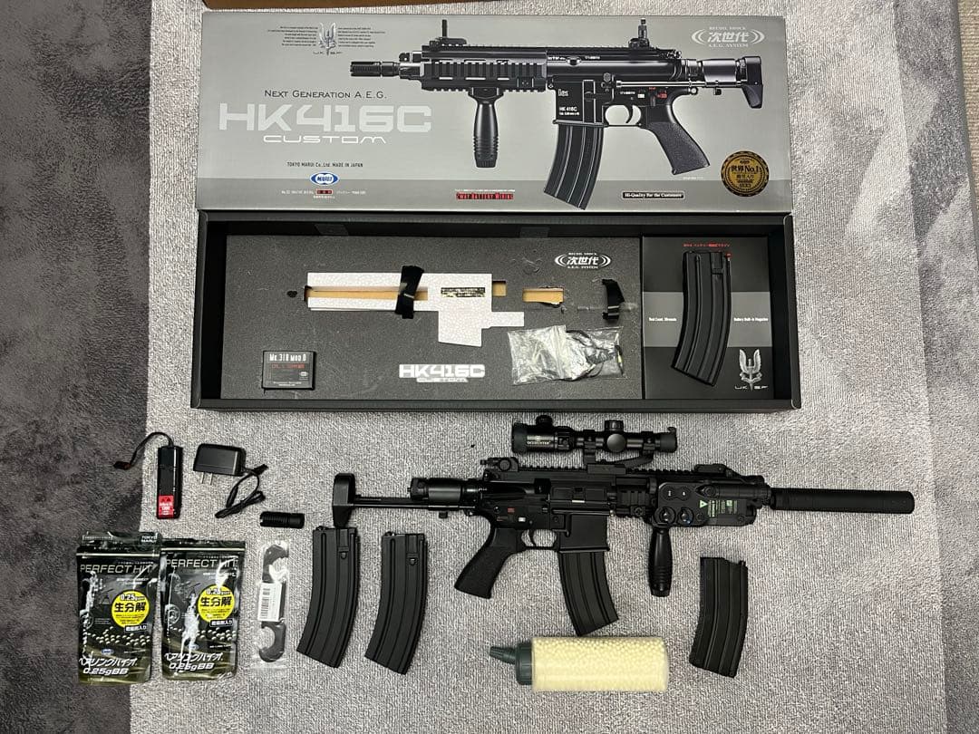 東京マルイ HK416C カスタム 18歳以上次世代電動ガン 付属品多数