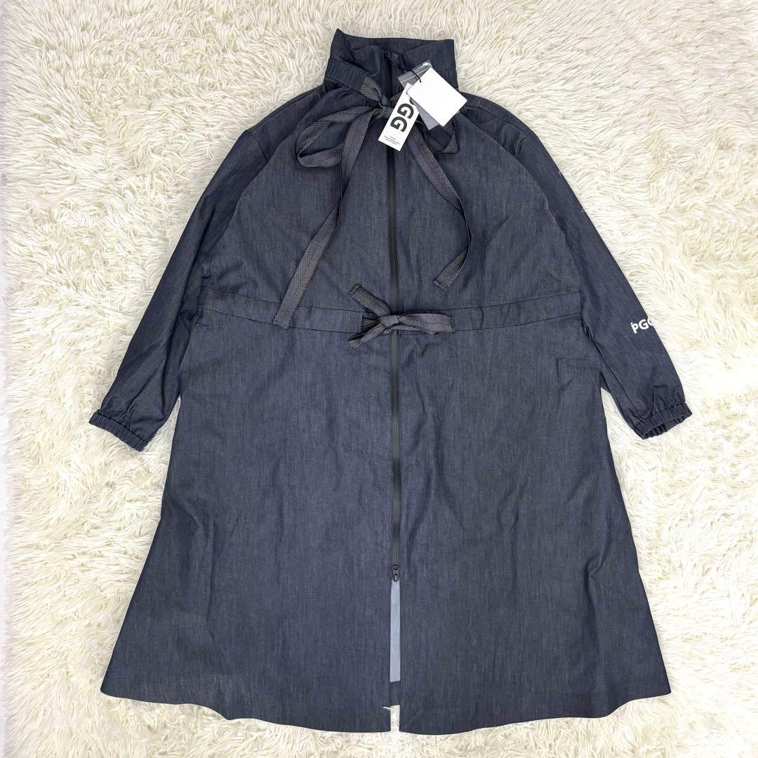 新品タグ付き！PGG パーリーゲイツ リサイクルポリデニムストレッチコート M