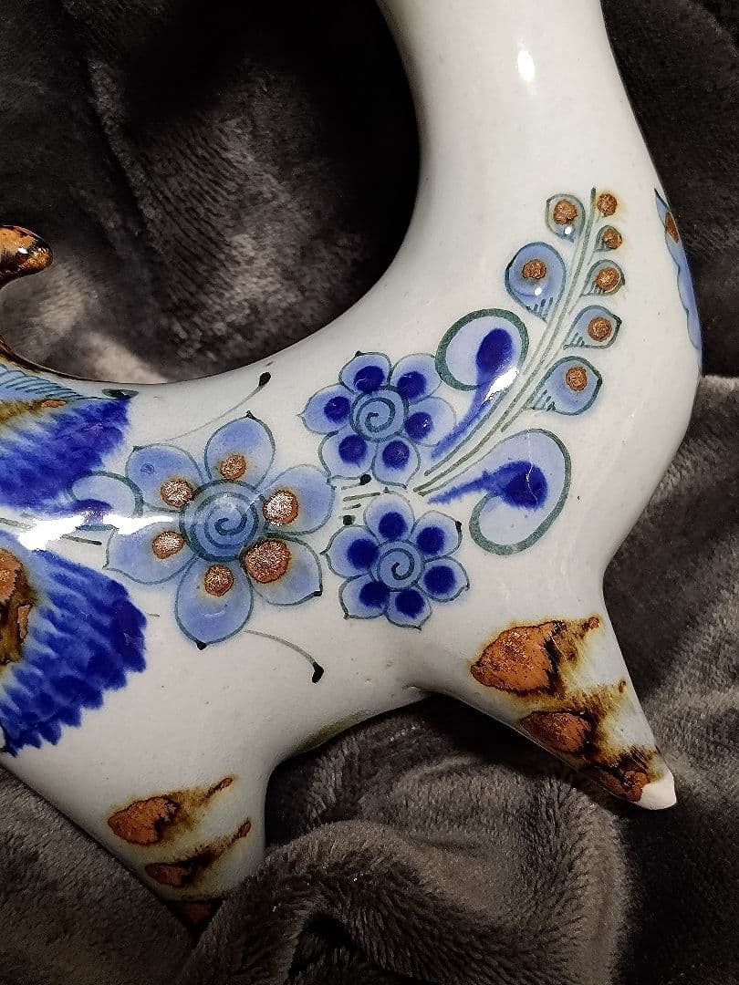 希少美品　メキシコ　トナラ焼き　El Palomar　陶器　置物　オブジェ