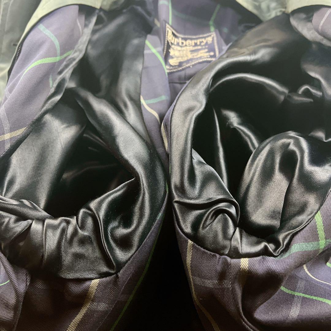 希少✨Burberry トレンチコート カーキ ノバチェック ベルト付 袖ベルト