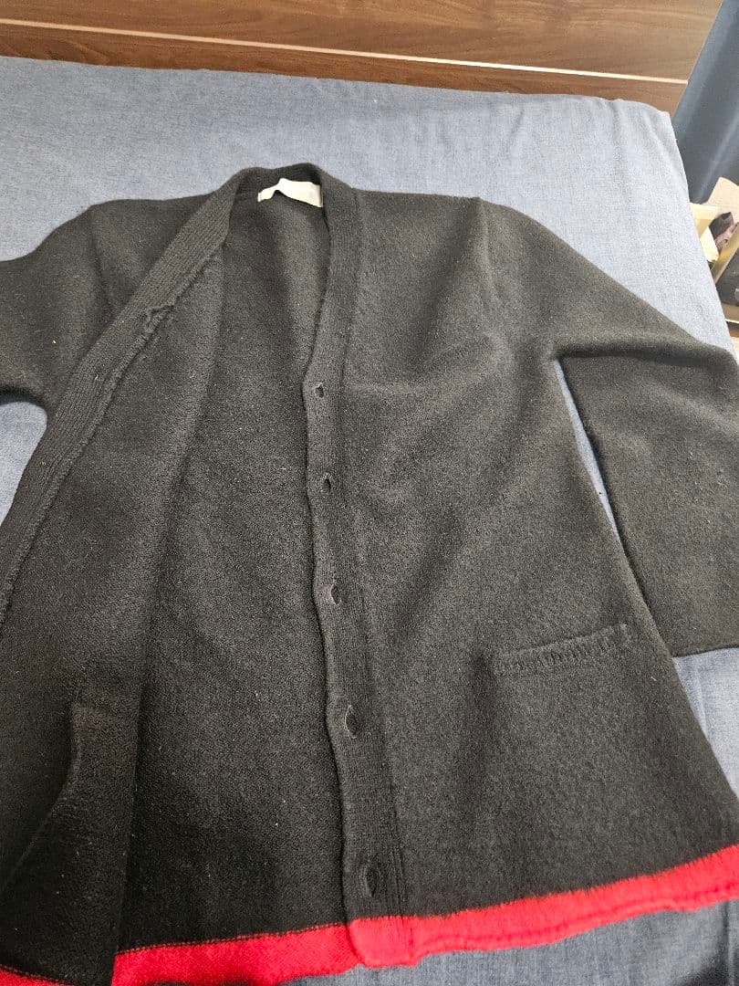 ほぼ未使用 90s コムデギャルソンオム カーディガン 黒 ブラック