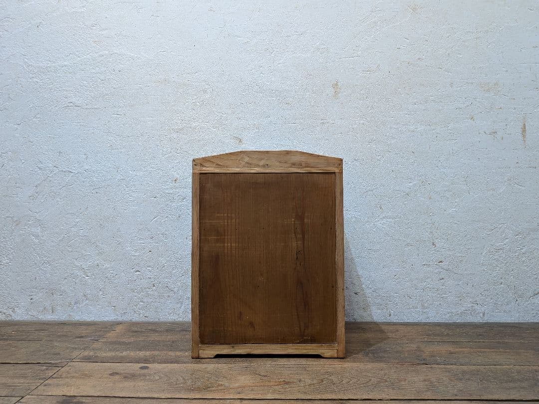 1120 アンティーク　杉のガラスケース　飾り棚　収納棚　キャビネット　レトロ