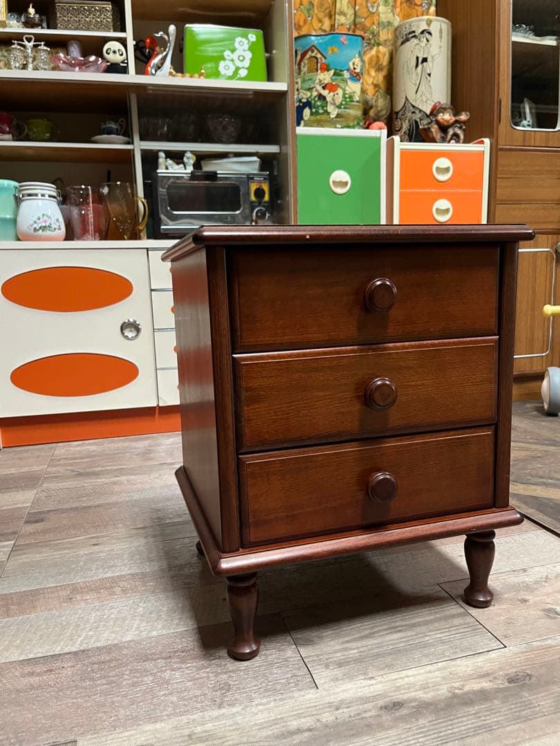 ミニチェスト 昭和レトロ 棚 インテリア アンティーク サイドテーブル