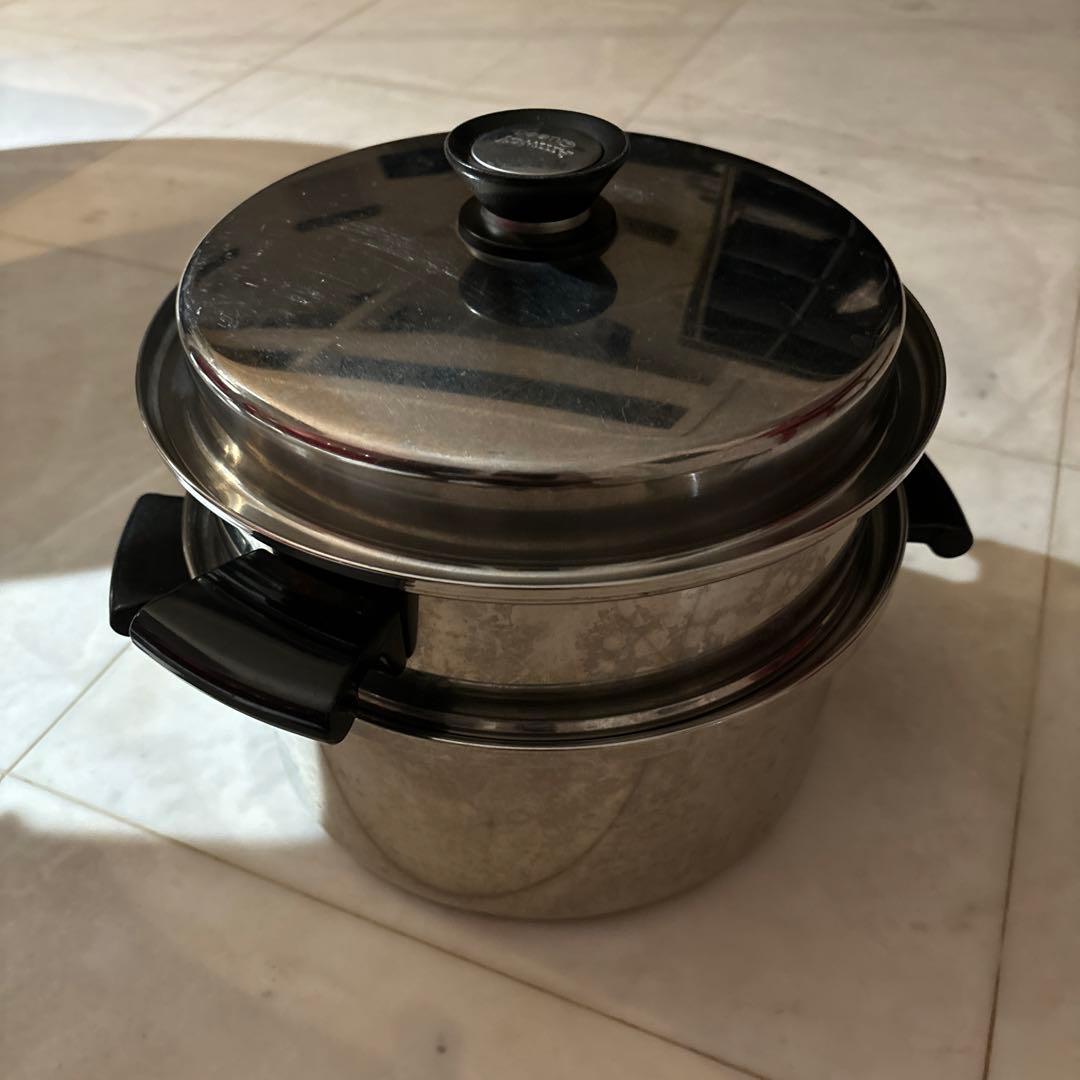 アムウェイ★蒸し器★鍋★Queen★ステンレス