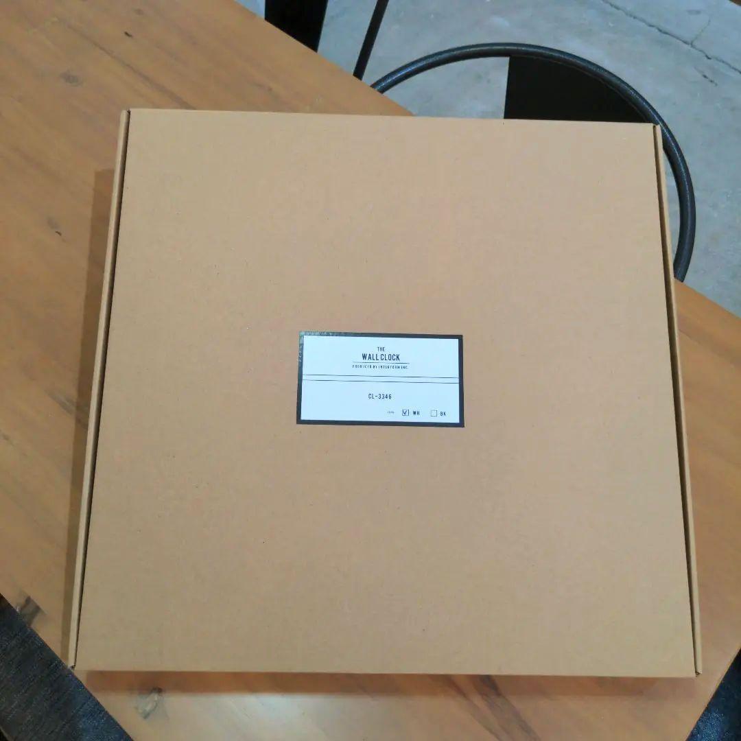 【新品】 インターフォルム 掛け時計 シリオ CL-3346 ホワイト 44㎝