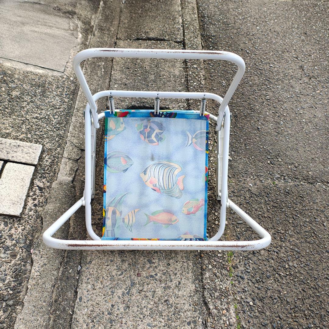 折りたたみ式アウトドアチェア 2脚セット 昭和レトロ