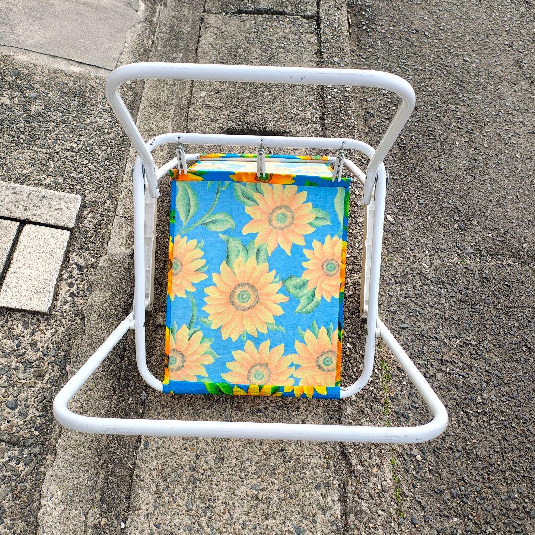 折りたたみ式アウトドアチェア 2脚セット 昭和レトロ
