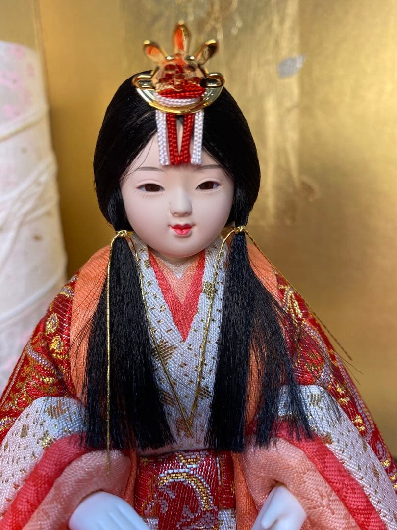 東京久月　木目込人形　ほのか立ち親王飾り・頭　杉田明十志　原作・木目込　新井久夫