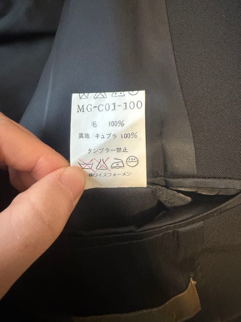 Y's for men チェスターコート　MG-C01-100 ヨウジヤマモト