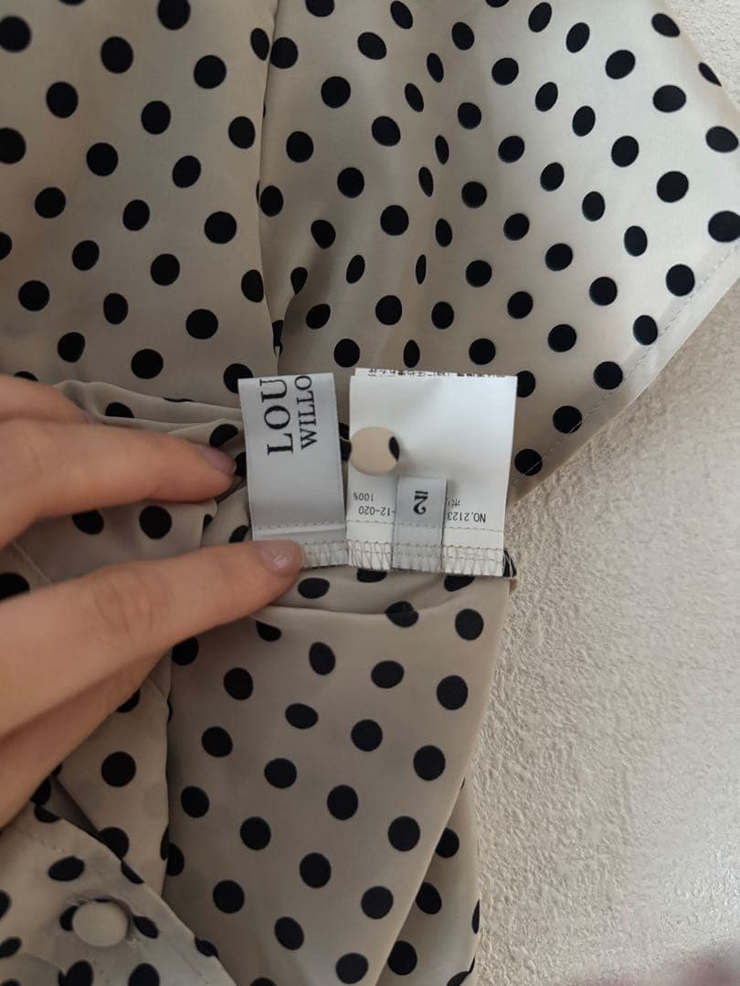 allureville デシンドットフレアスリーブブラウス