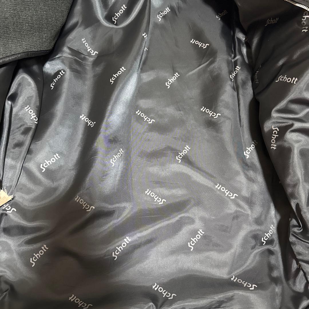 美品✨schott 642 レザージャケット　シングルライダース　牛革　38 黒