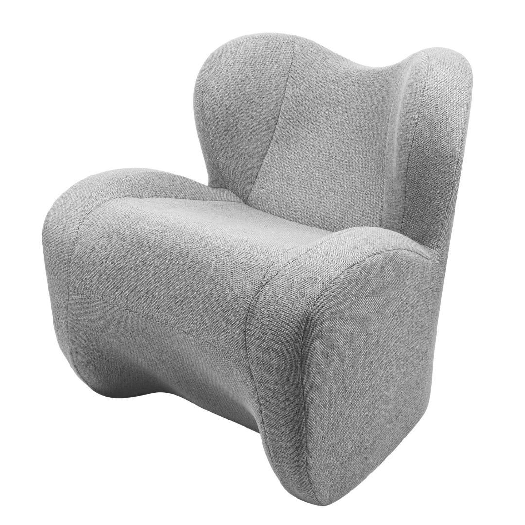 ソファー 1人掛け 座椅子 チェア 一人 ローチェア 耐荷重120kg（グレー）