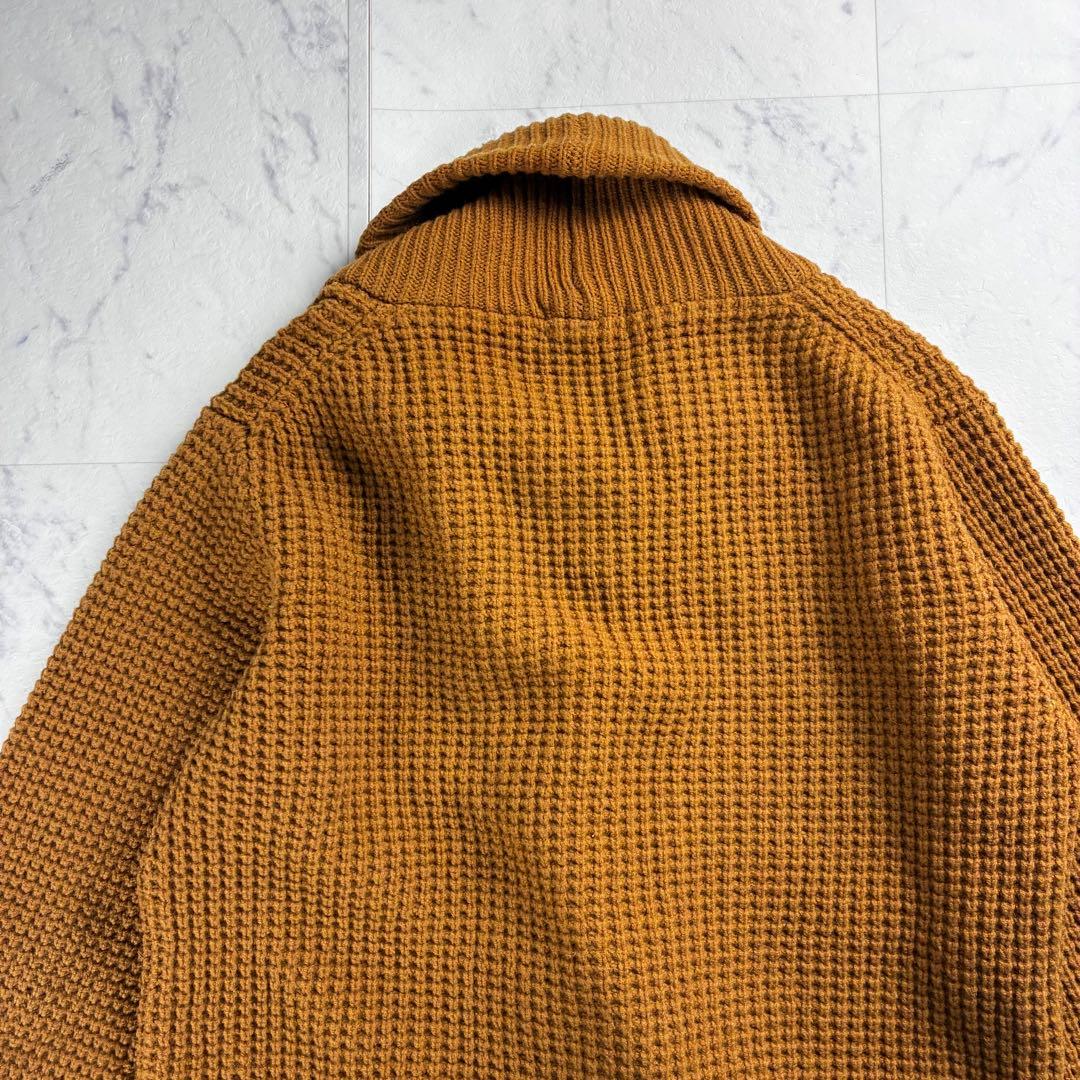 美品 BURBERRY ショールカラー トグルカーディガン ブラウン サイズ3
