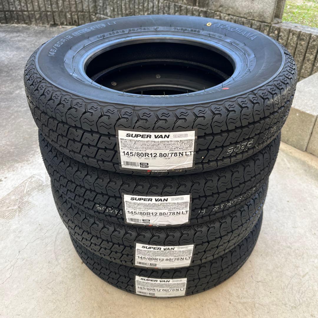 ヨコハマ　Y356 145/80-12 80/78N 軽トラック用タイヤ
