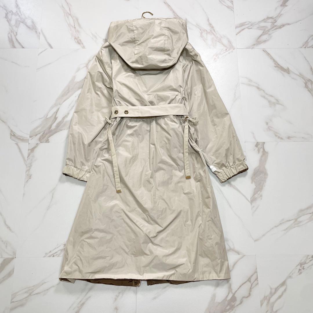 未使用級✨MaxMaraTheCubeリバーシブルタフタフーデットコート4way