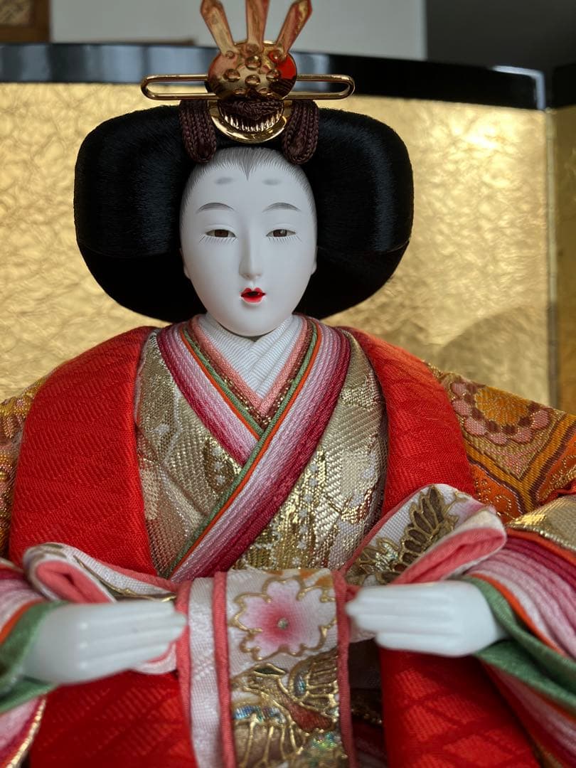 美品　伝統的な雛人形 ひな祭り飾り￼
