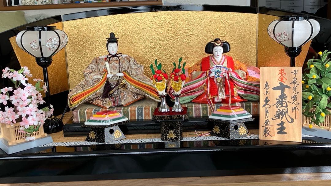 美品　伝統的な雛人形 ひな祭り飾り￼