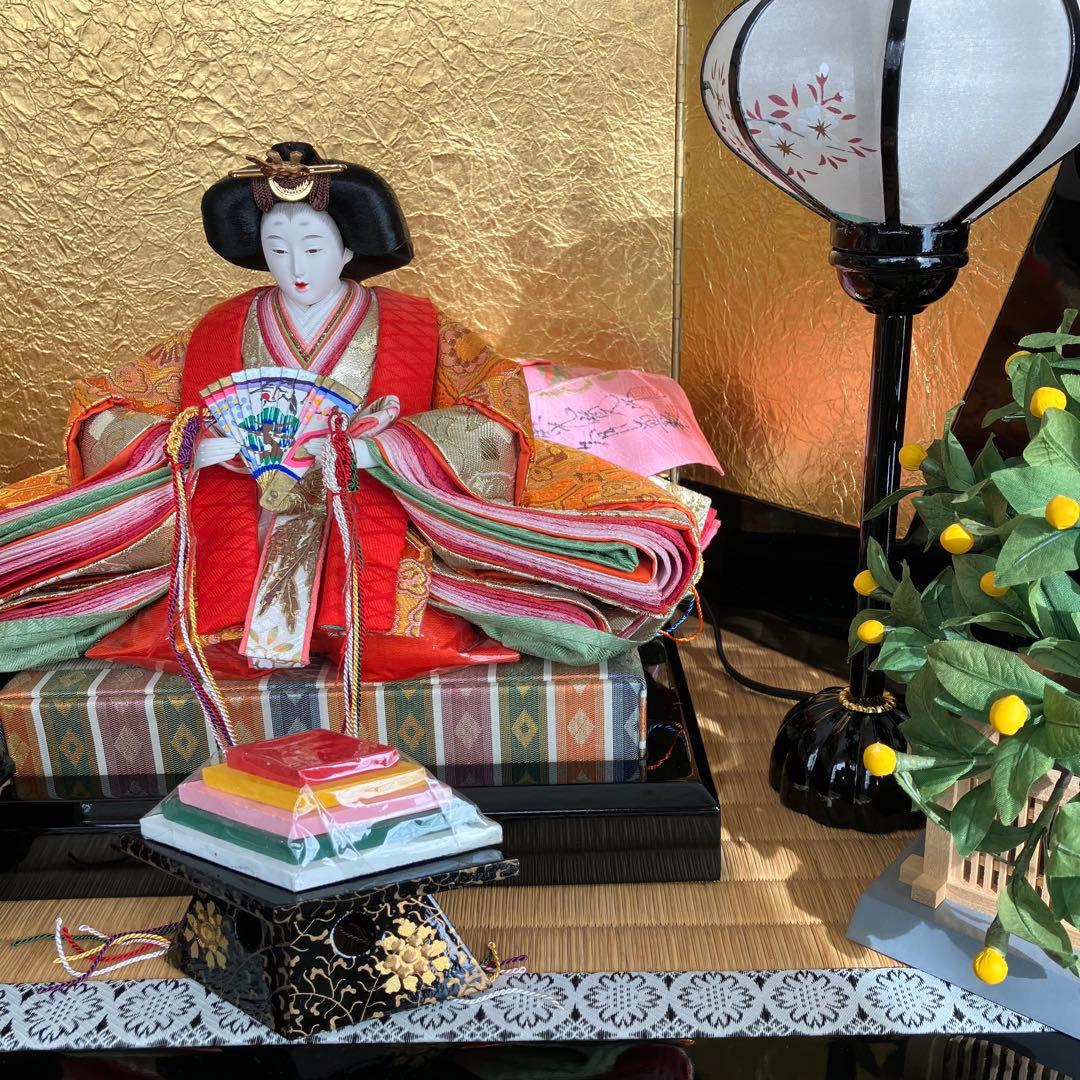 美品　伝統的な雛人形 ひな祭り飾り￼