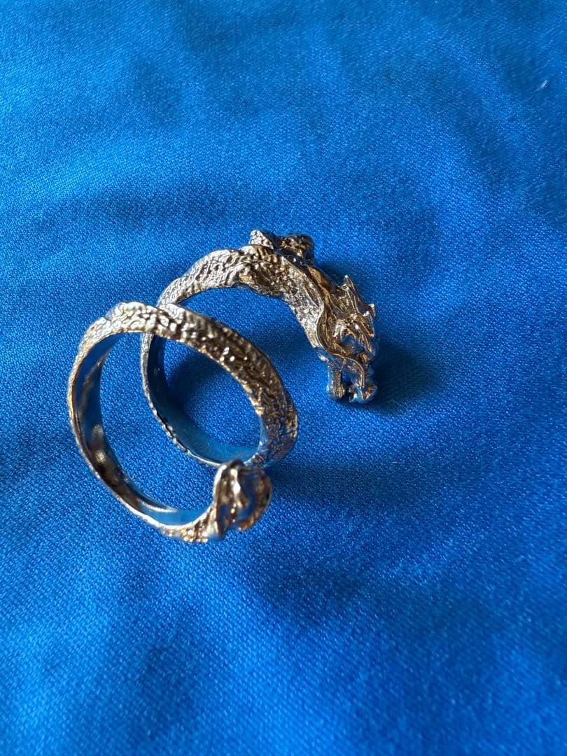 ドラゴンモチーフ シルバーオープンリング