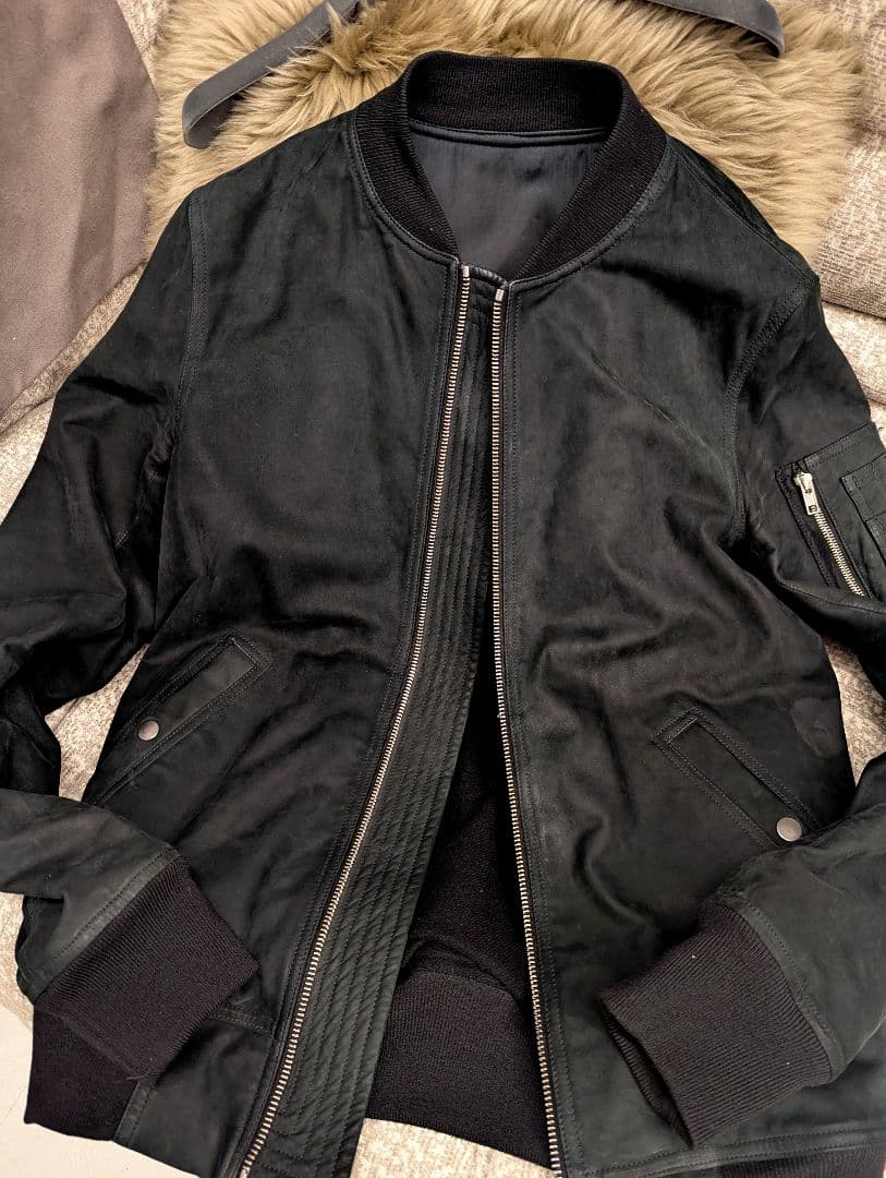 m*u様 稀少モデル　F/W 14　リック・オウエンス　カーフヌバック&カシミア