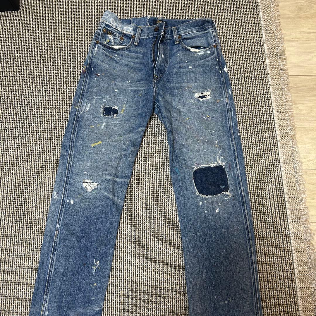 Polo Ralph Lauren ダメージ加工 ストレートデニム
