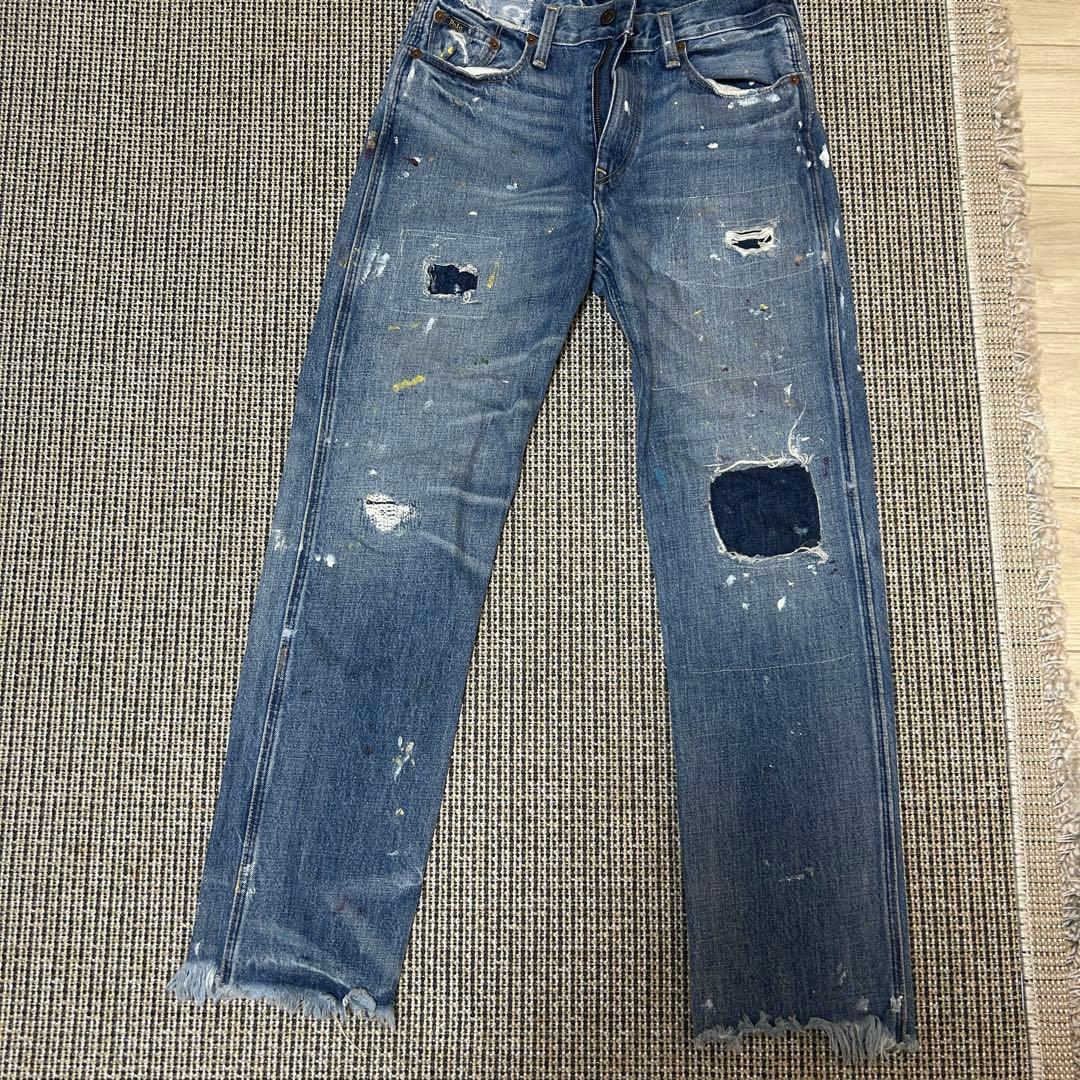 Polo Ralph Lauren ダメージ加工 ストレートデニム