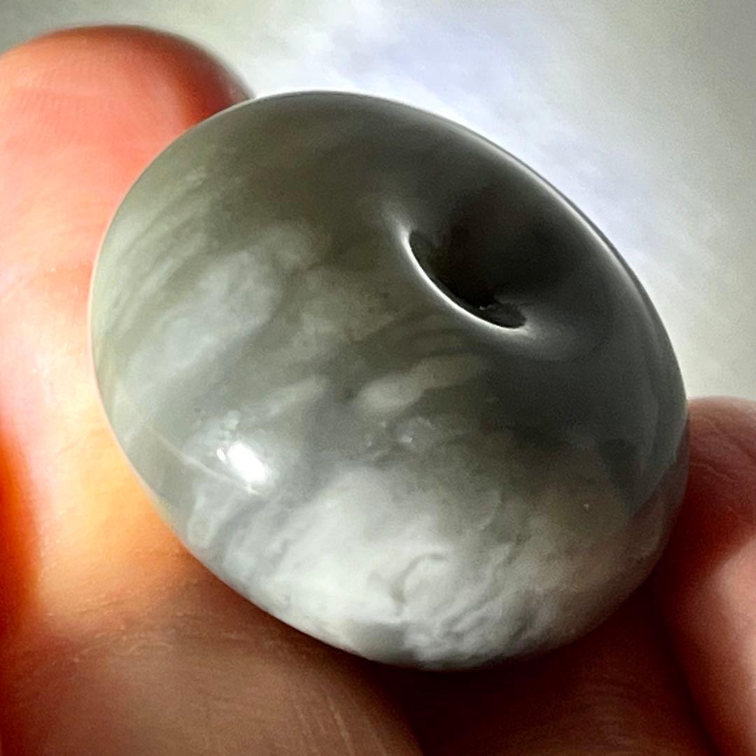 高品質 和田玉 帯状青花 彫刻 軟玉 ネフライト 平安扣 ペンダント 財運 魔除