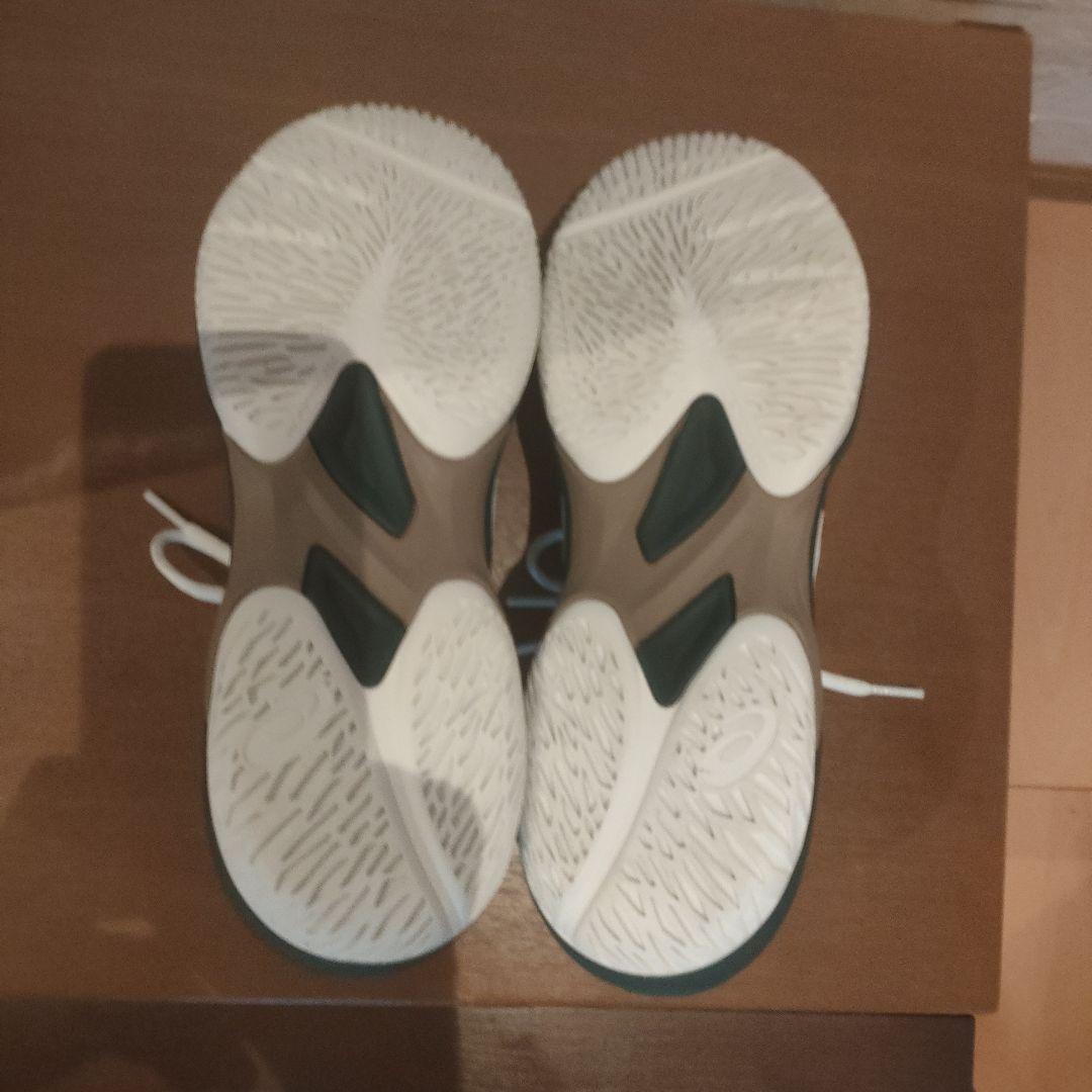 アシックス　game ff 白グリーン　26センチ