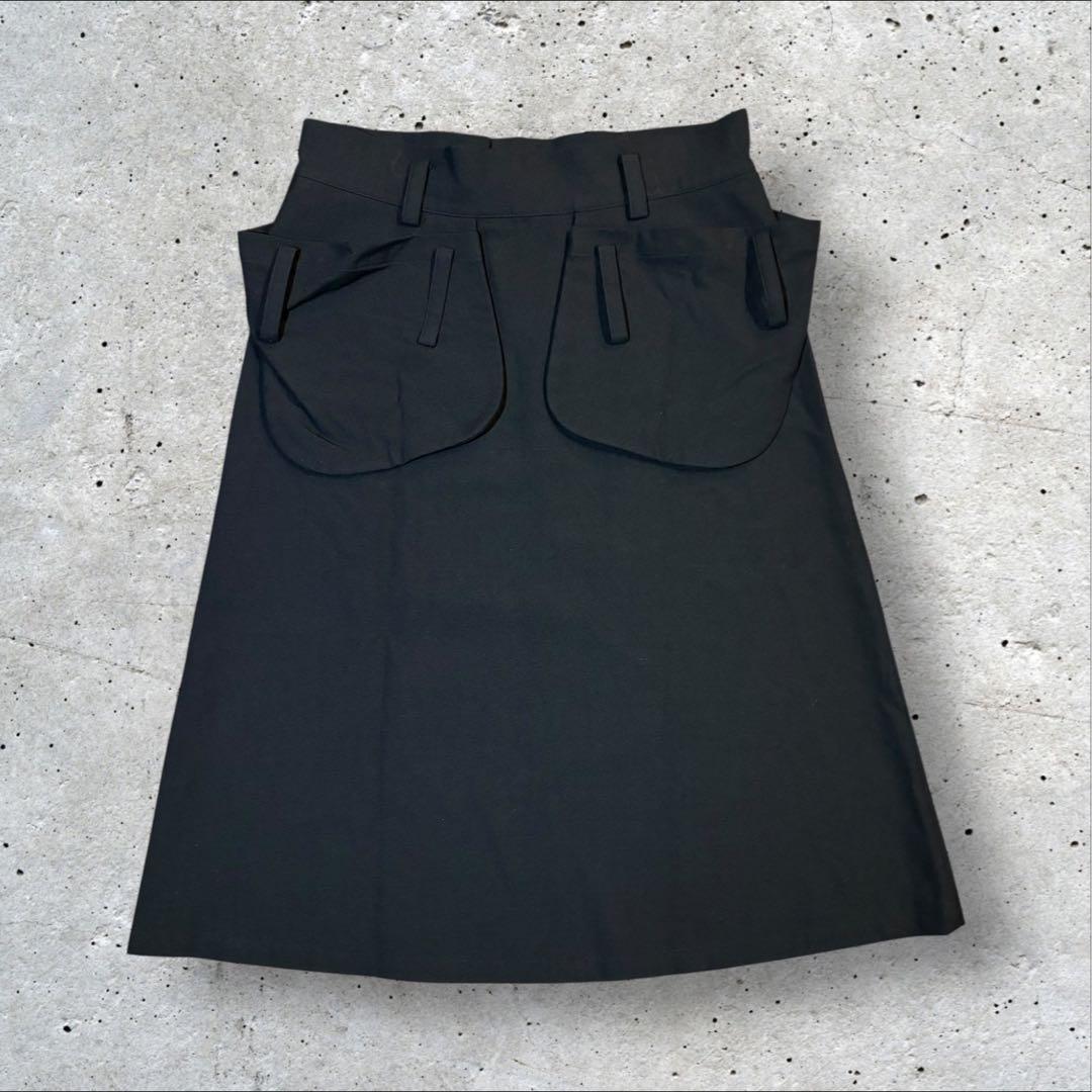 LIMI feu ビッグポケットスカート ウール ワイド リミフゥ ヨウジ