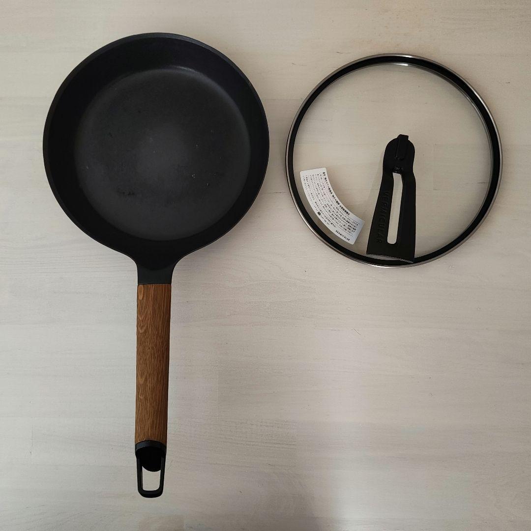 バーミキュラ　VERMICULAR　フライパン　20cm　　ガラス蓋付き