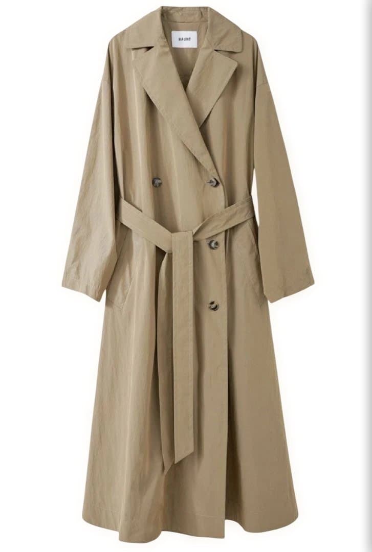 着用1回のみ 定価6万 HAUNTベージュ トレンチコート軽量 ロング
