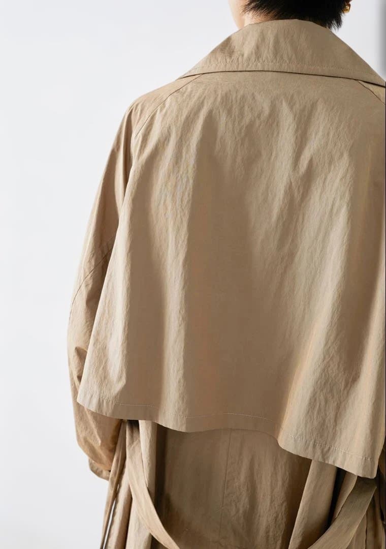 着用1回のみ 定価6万 HAUNTベージュ トレンチコート軽量 ロング