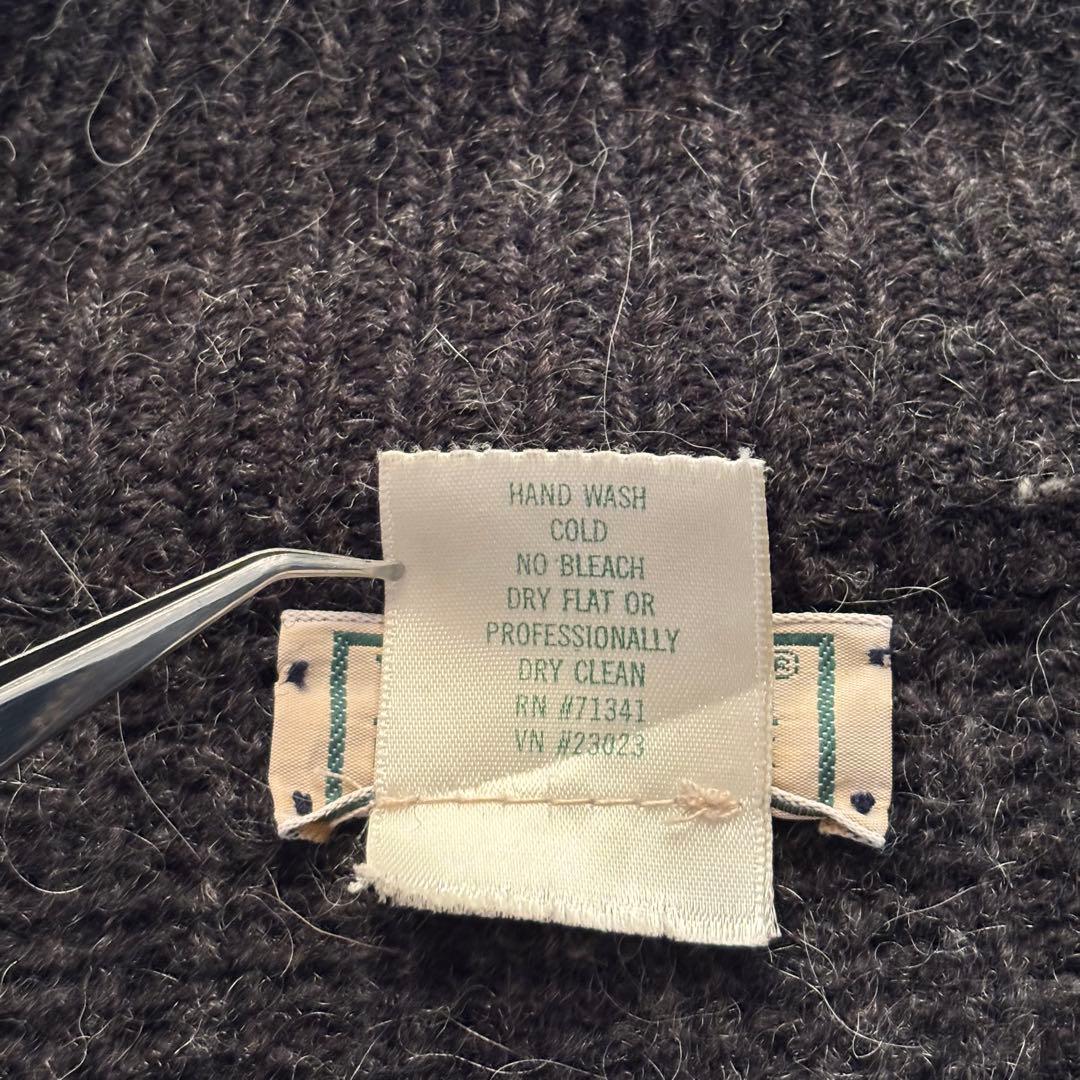 80s USA製　エルエルビーン　ドライバーズニット　アルパカ混ヴィンテージ美品