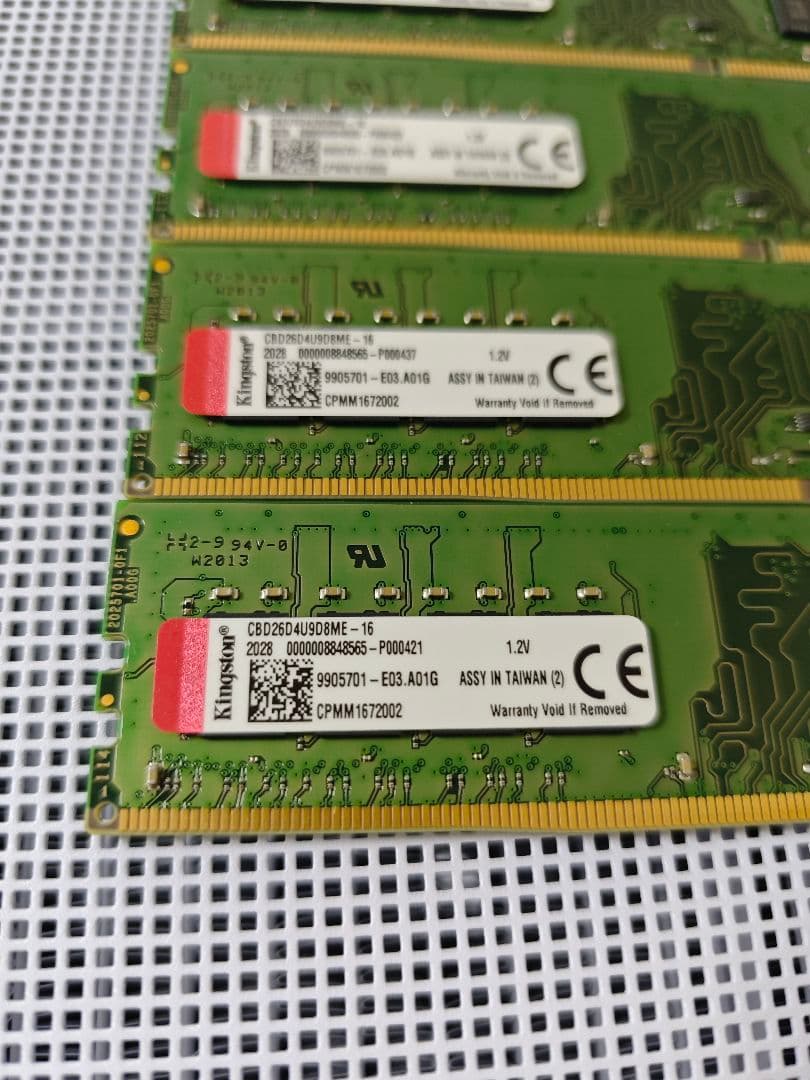Kingston DDR4 16GB ×4 メモリ 2666