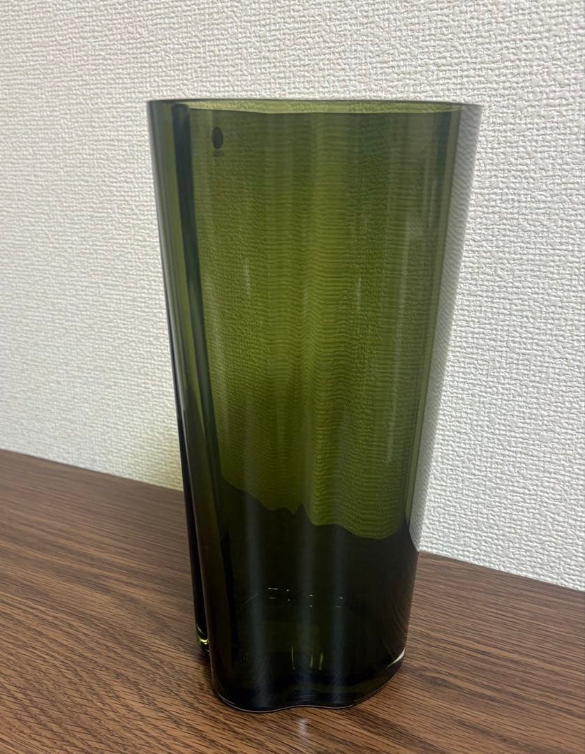 新品 イッタラ アアルト ベース 220mm モスグリーン