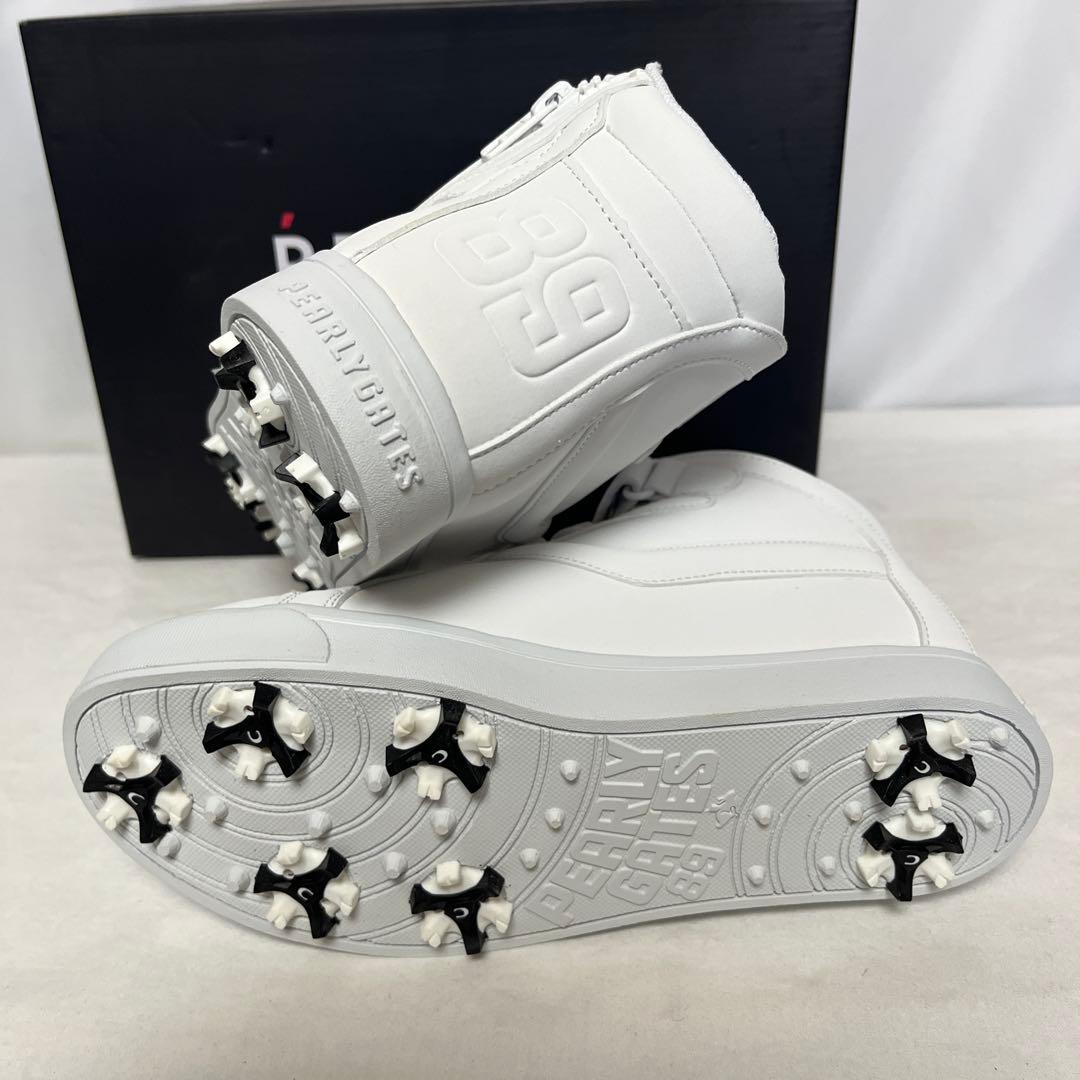 新品 PEARLY GATES ハイカット ゴルフシューズ 白23cm