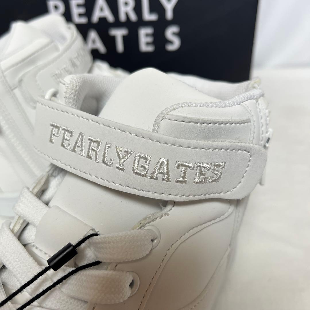 新品 PEARLY GATES ハイカット ゴルフシューズ 白23cm