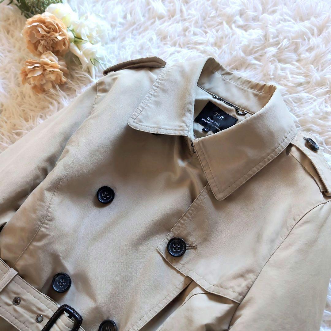 サイズ44✨️23区 トレンチコート ダウンライナー ベージュ ベルト